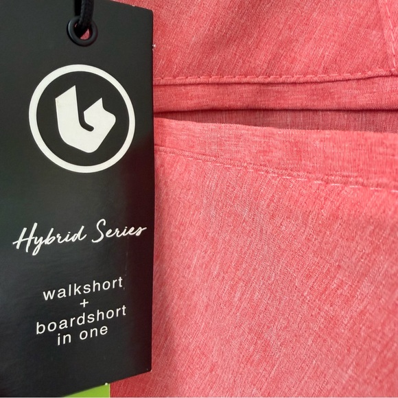 Burnside Coral Flat-Front Men's Board Shorts Sz 38 Hybrid Series Stretch - Picture 4 of 7